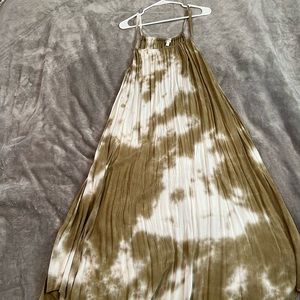 Maxi dress Green Tie dye